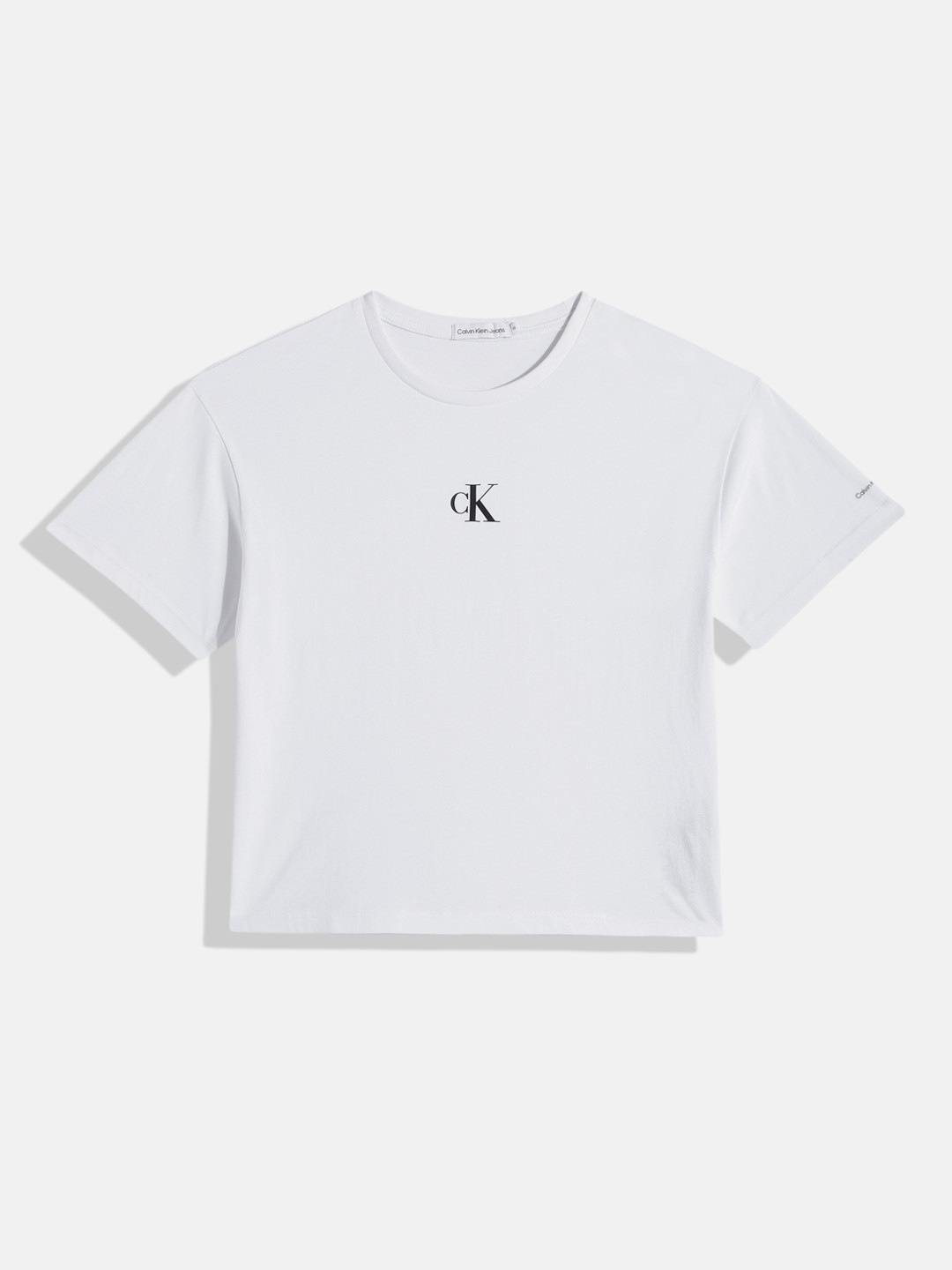 Calvin Klein Jeans Girls Brand Logo Pure Cotton T-shirt
