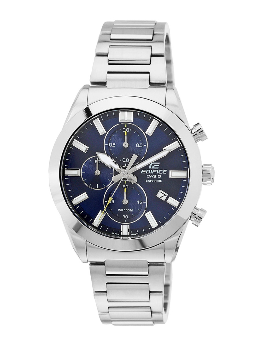 CASIO Men EDifice EFB-710D-2AVUDF Blue Analog Dial Silver Stainless Steel Band ED581
