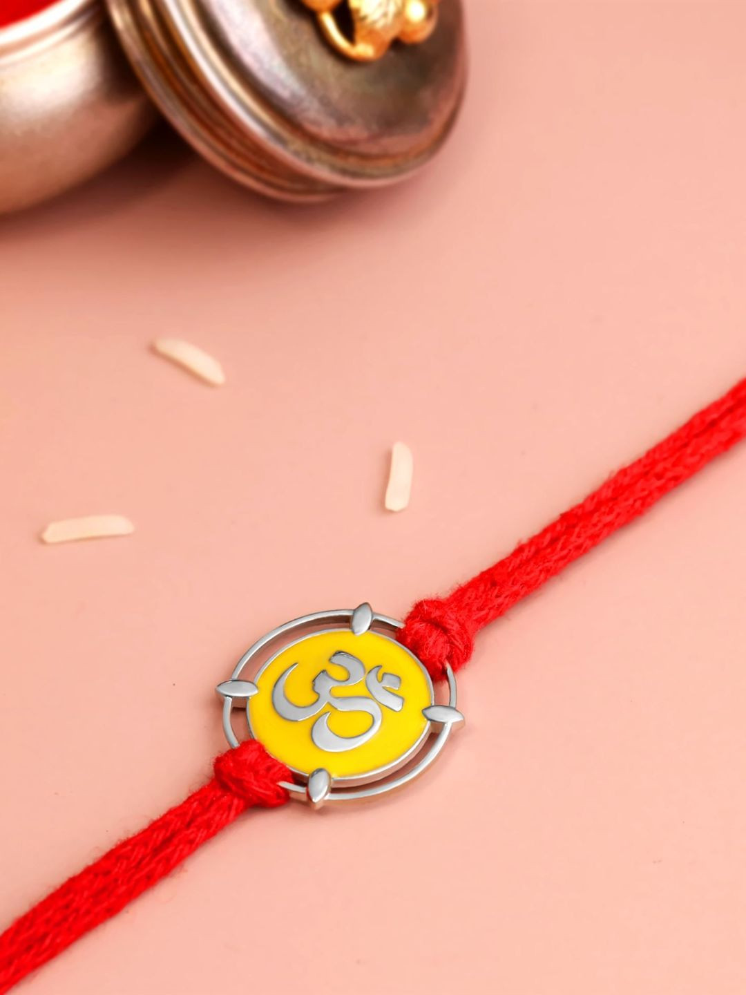 KUBERBOX 92.5 Sterling Silver Om Rakhi