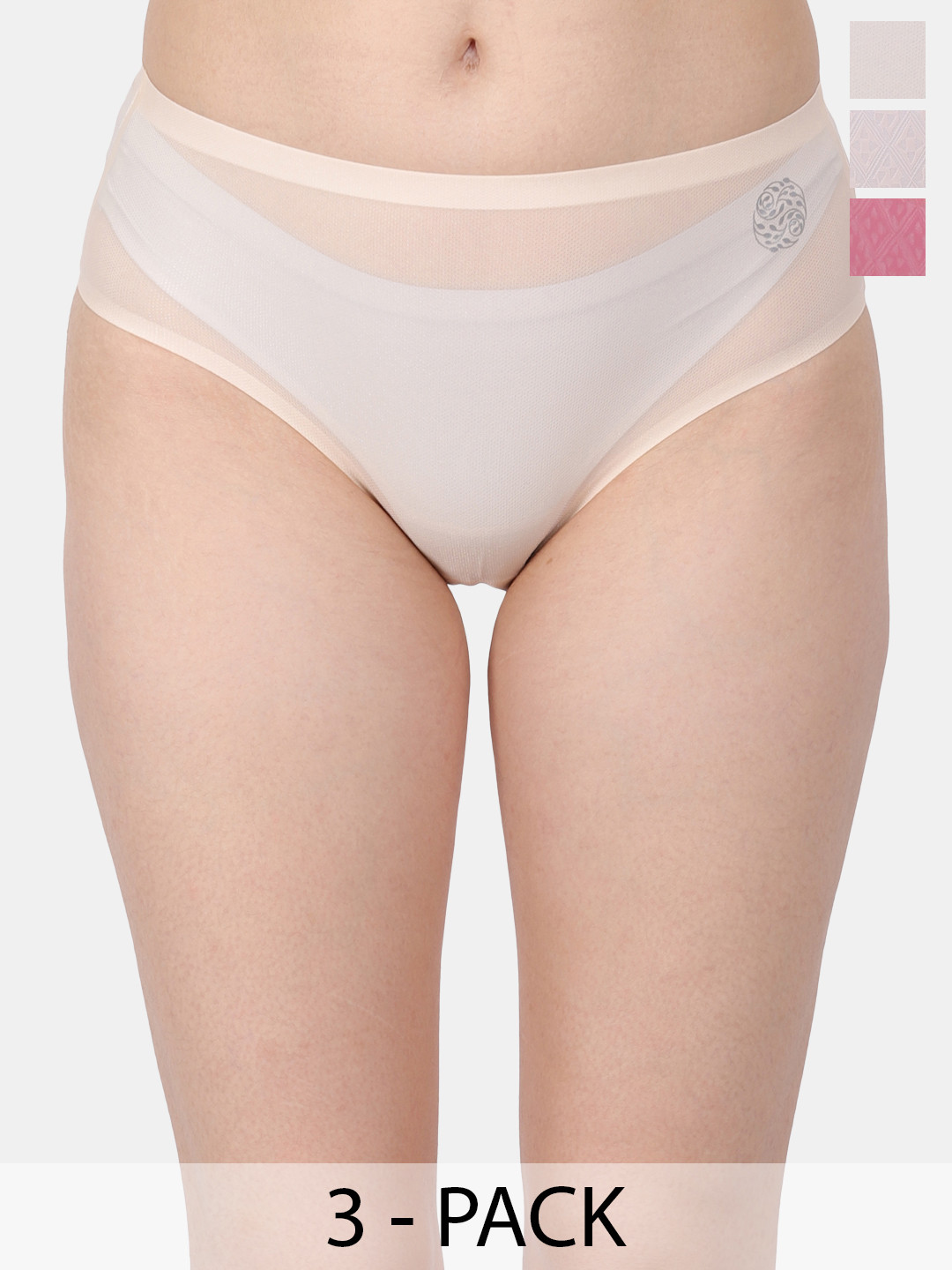 Amour Secret Pack Of 3 Leak Proof Hipster Briefs P5002N_Ylw_Rbn_Lskn-Ylw_Rbn_Lskn