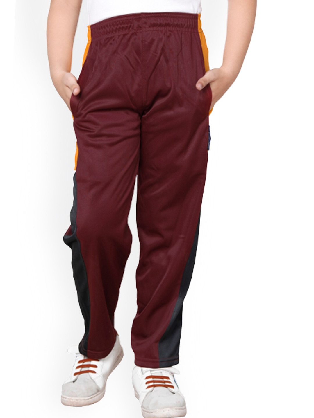 IndiWeaves Boys Track Pants With Side Taping Details