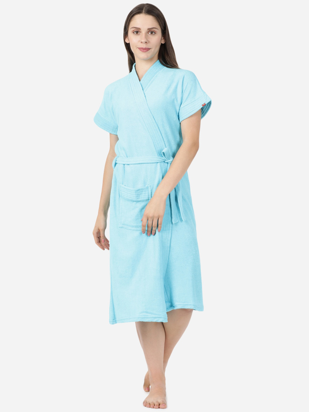 GOLDSTROMS Women Cotton Bath Robe With Belt