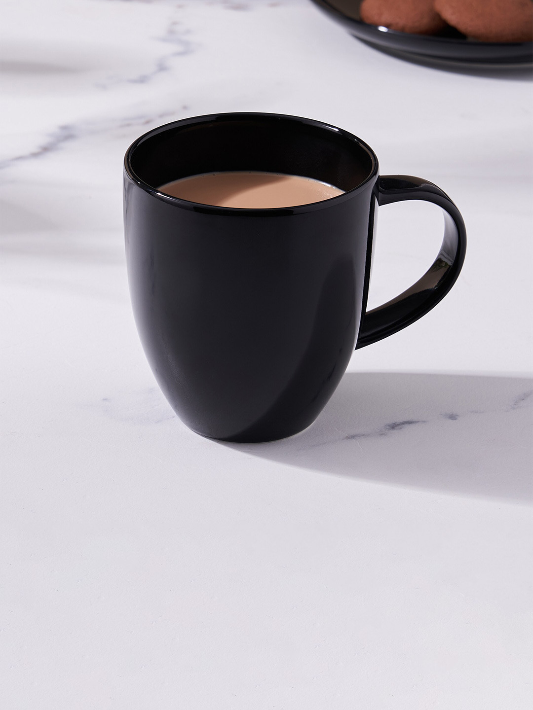 Home Centre Nihir Name Personalised Black Stoneware Microwave Safe Mug-360ml