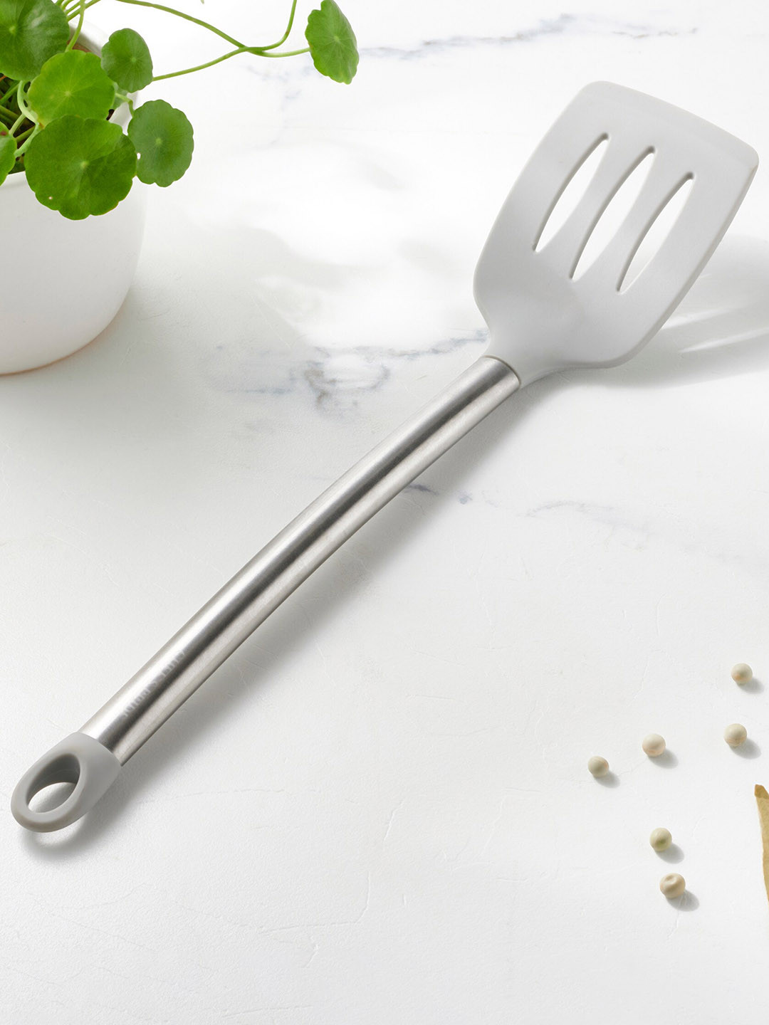 Home Centre Chefs Pride Venio Grey Silicone Slotted Turner