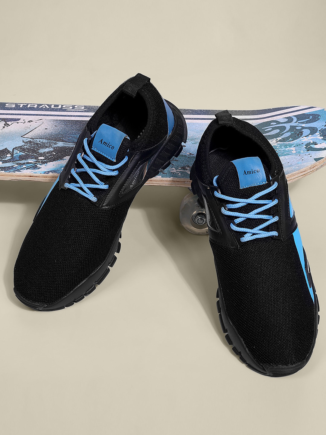 AMICO Men Colourblocked Comfort Insole Mesh Basics Sneakers