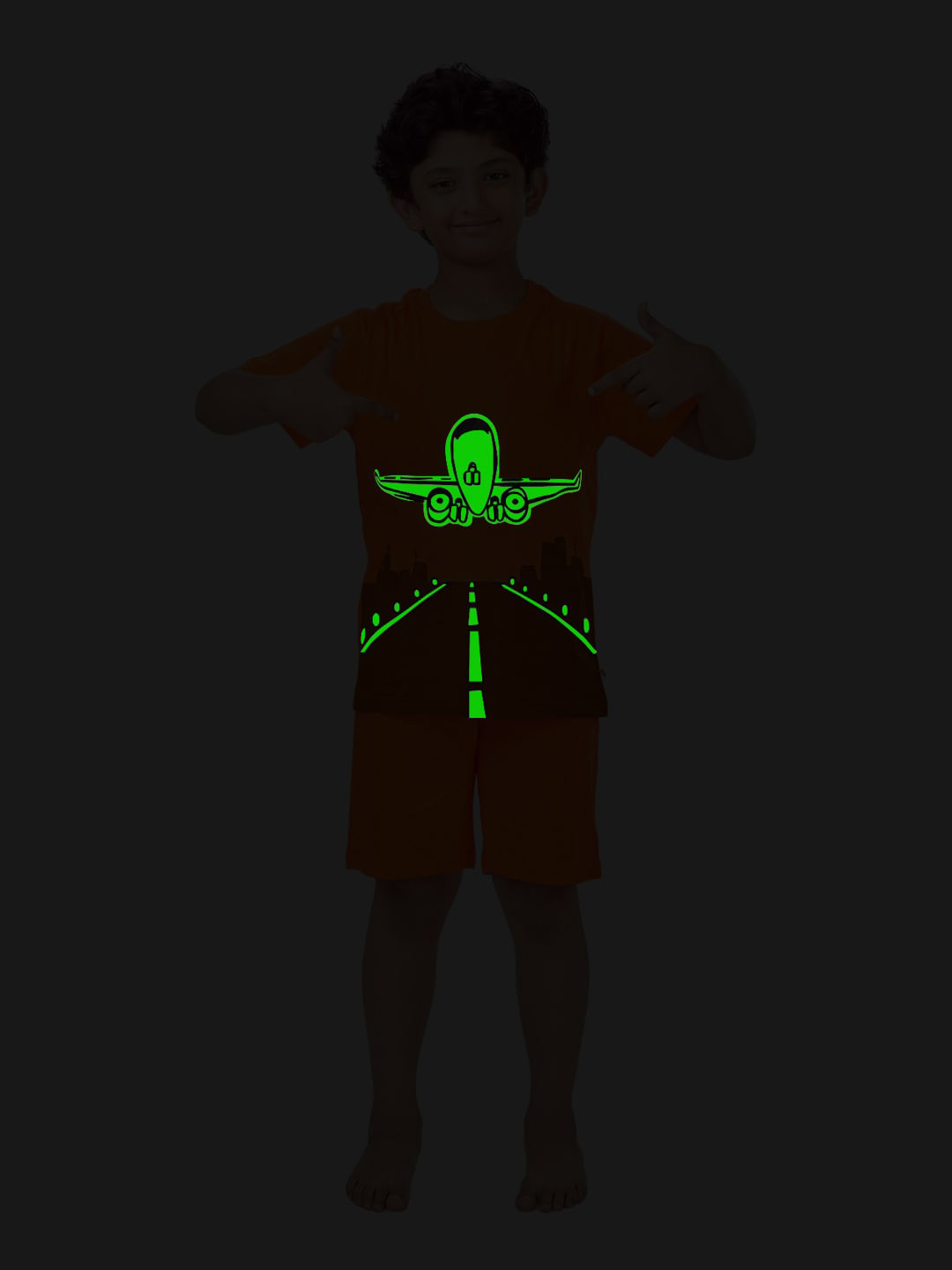 You Got Plan B Boys Graphic Printed Pure Cotton Night suit