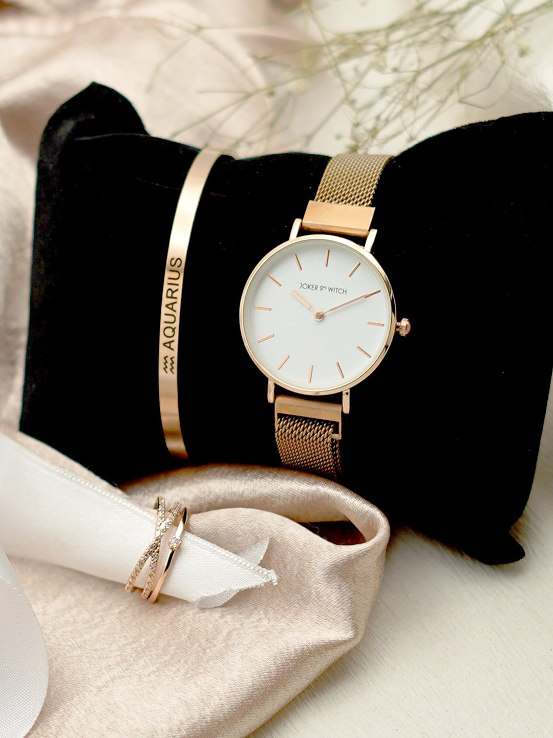 JOKER & WITCH Love Potion Aquarius Love Triangle Women Watch Gift Set JWLT121