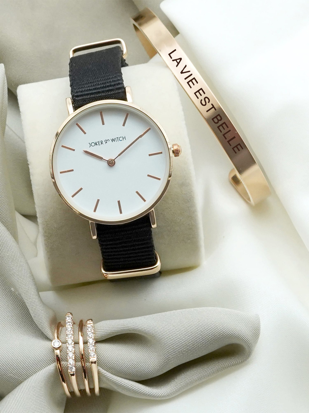 JOKER & WITCH Renata Love Triangle Women Watch Gift Set JWLT248