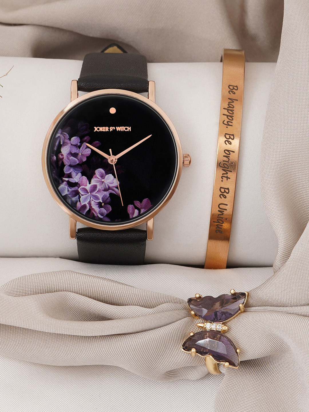 JOKER & WITCH Women Evanka Love Triangle Watch Gift Set