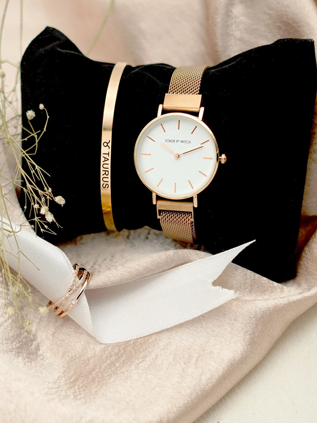 JOKER & WITCH Women Love Potion Taurus Love Triangle Watch Gift Set