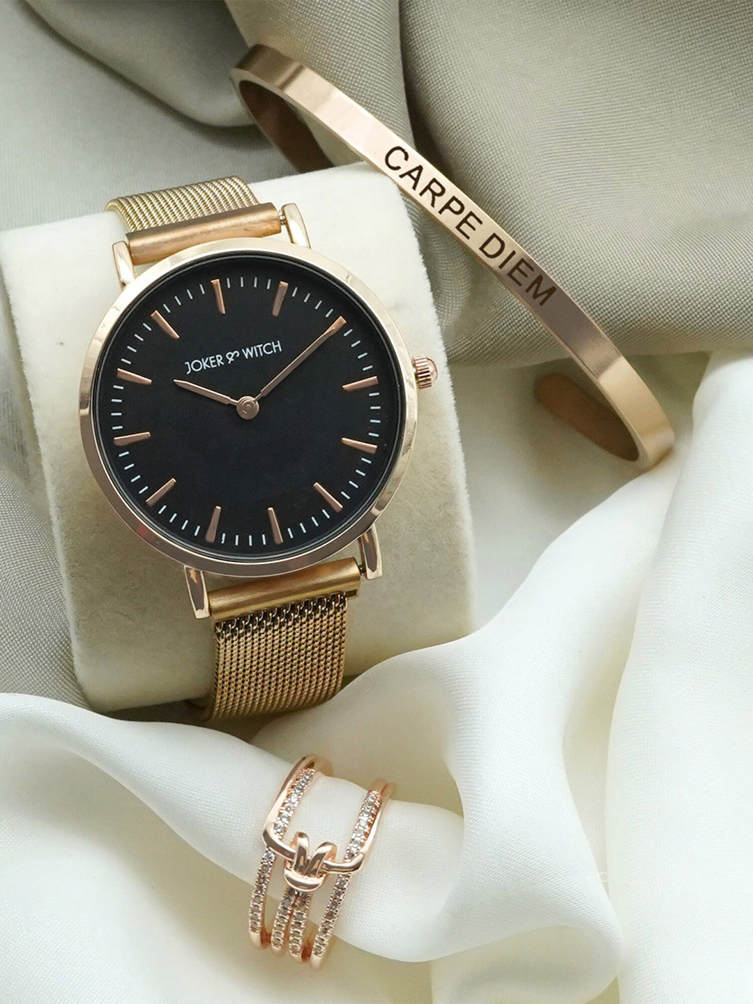 JOKER & WITCH Women Prism Love Triangle Watch Gift Set