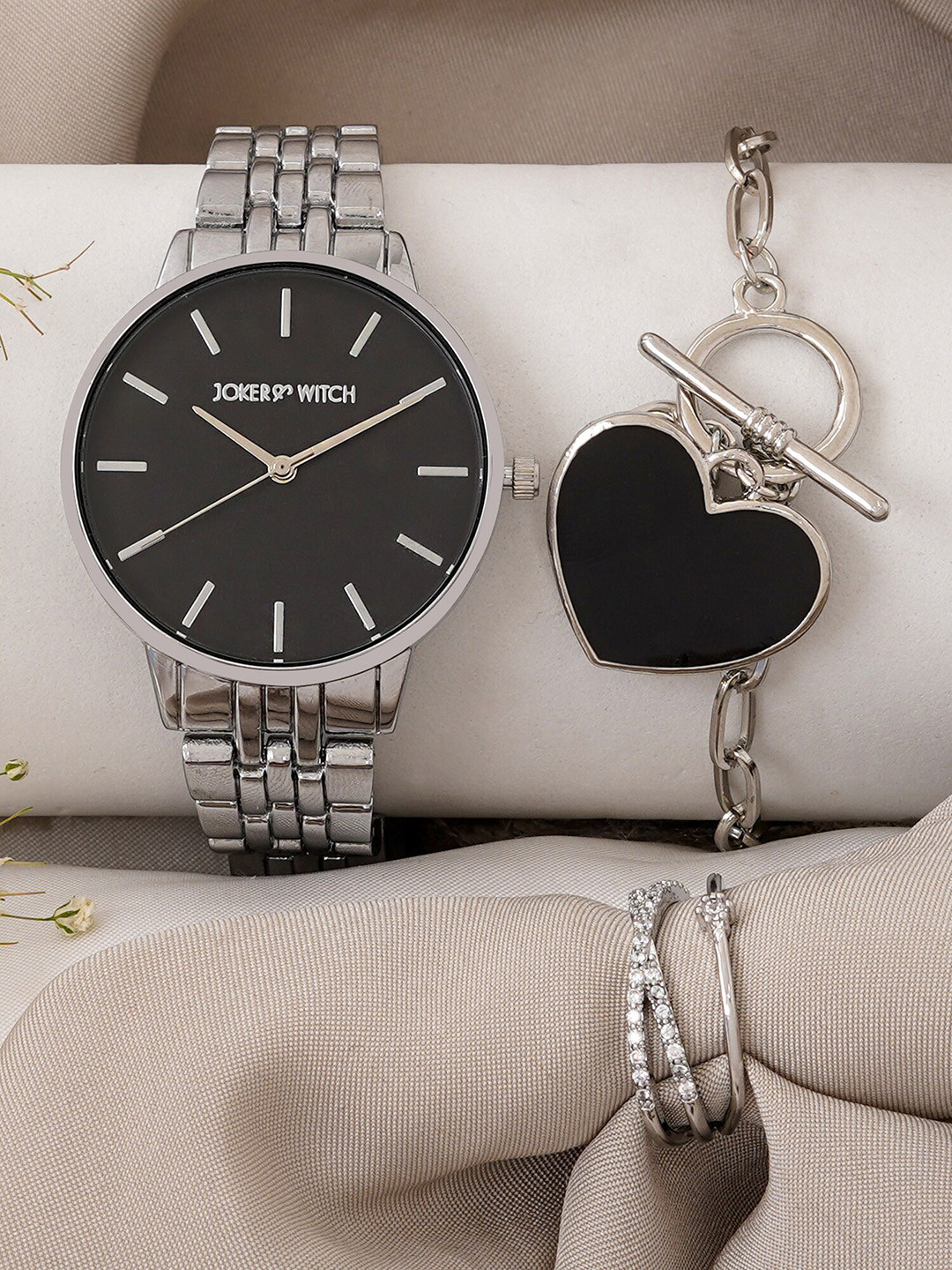 JOKER & WITCH Women Love Triangle Watch Gift Set JWLT737