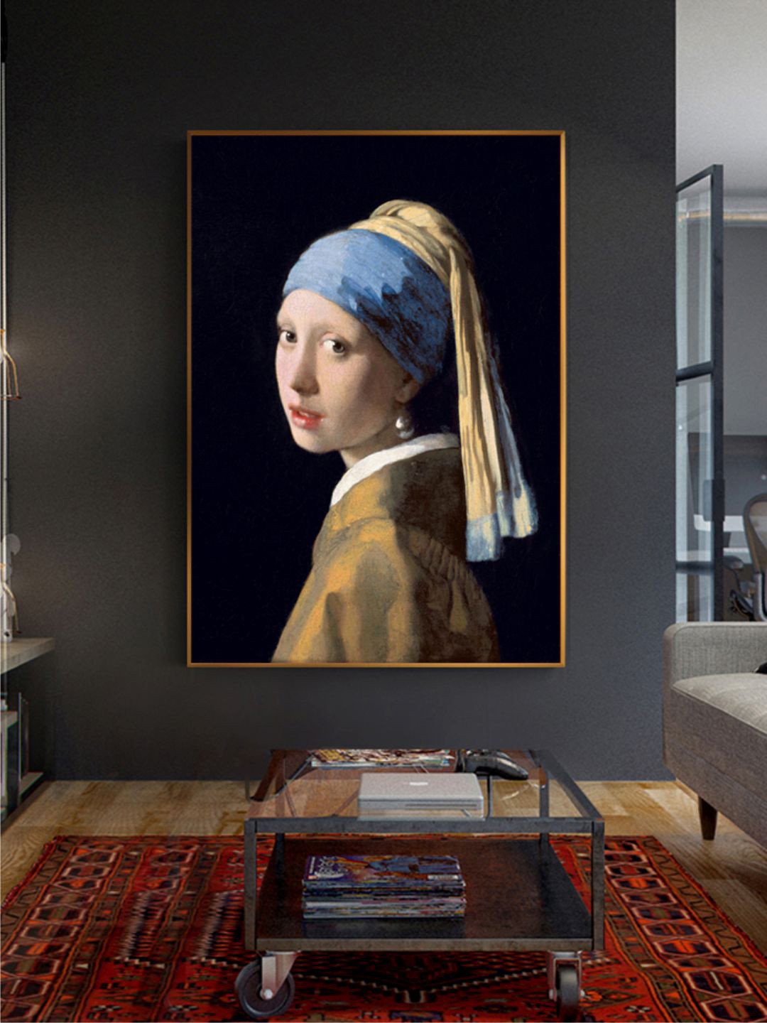 THE HANDMADE FLAIR Canvas Wall Rectangle Paintings Wall Art - 60 x 40 In