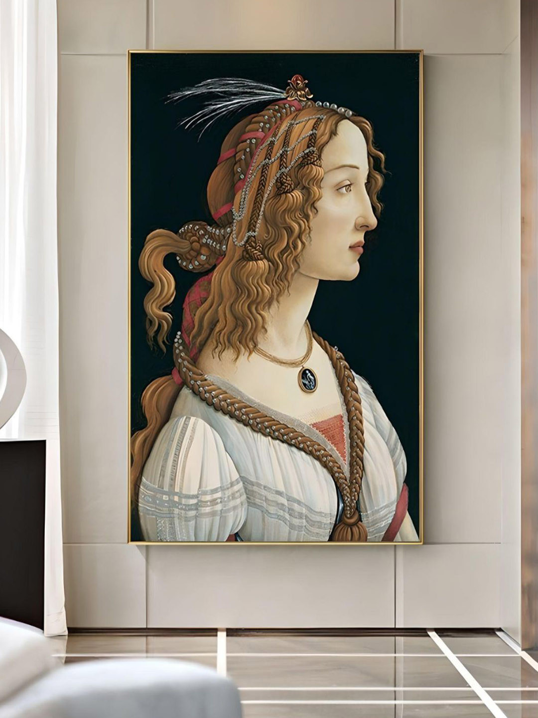 THE HANDMADE FLAIR Canvas Wall Rectangle Paintings Wall Art - 17.7x11.8In