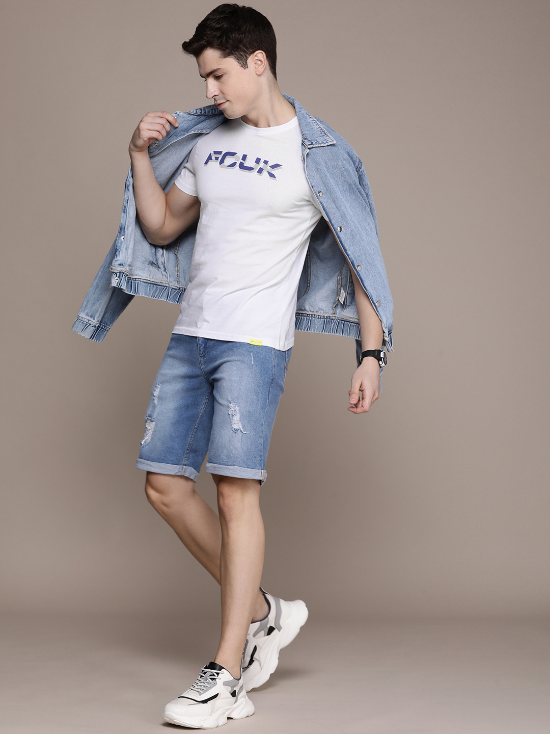 FCUK Printed Pure Cotton T-shirt