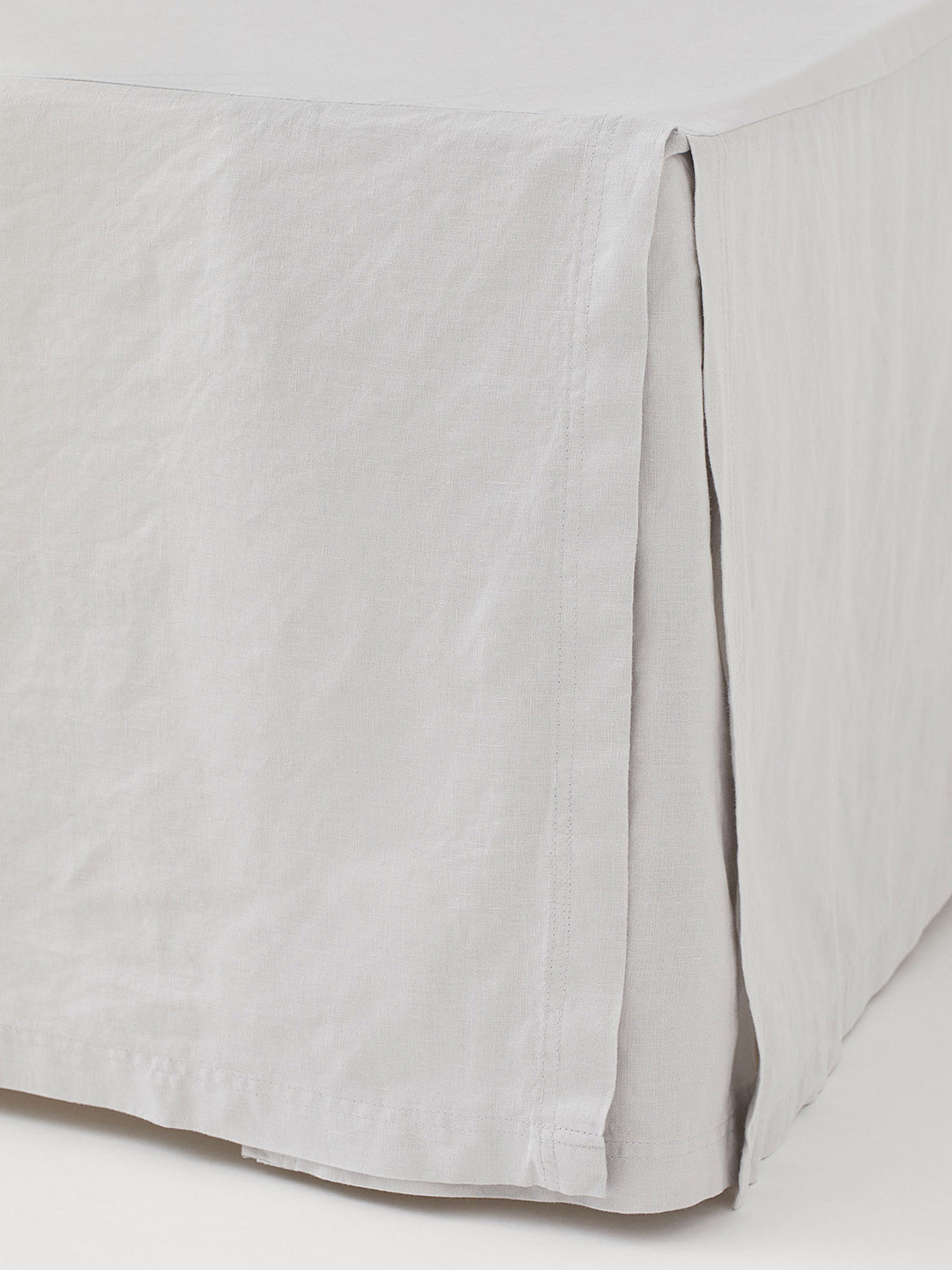 H&M Grey Linen-Blend Valance