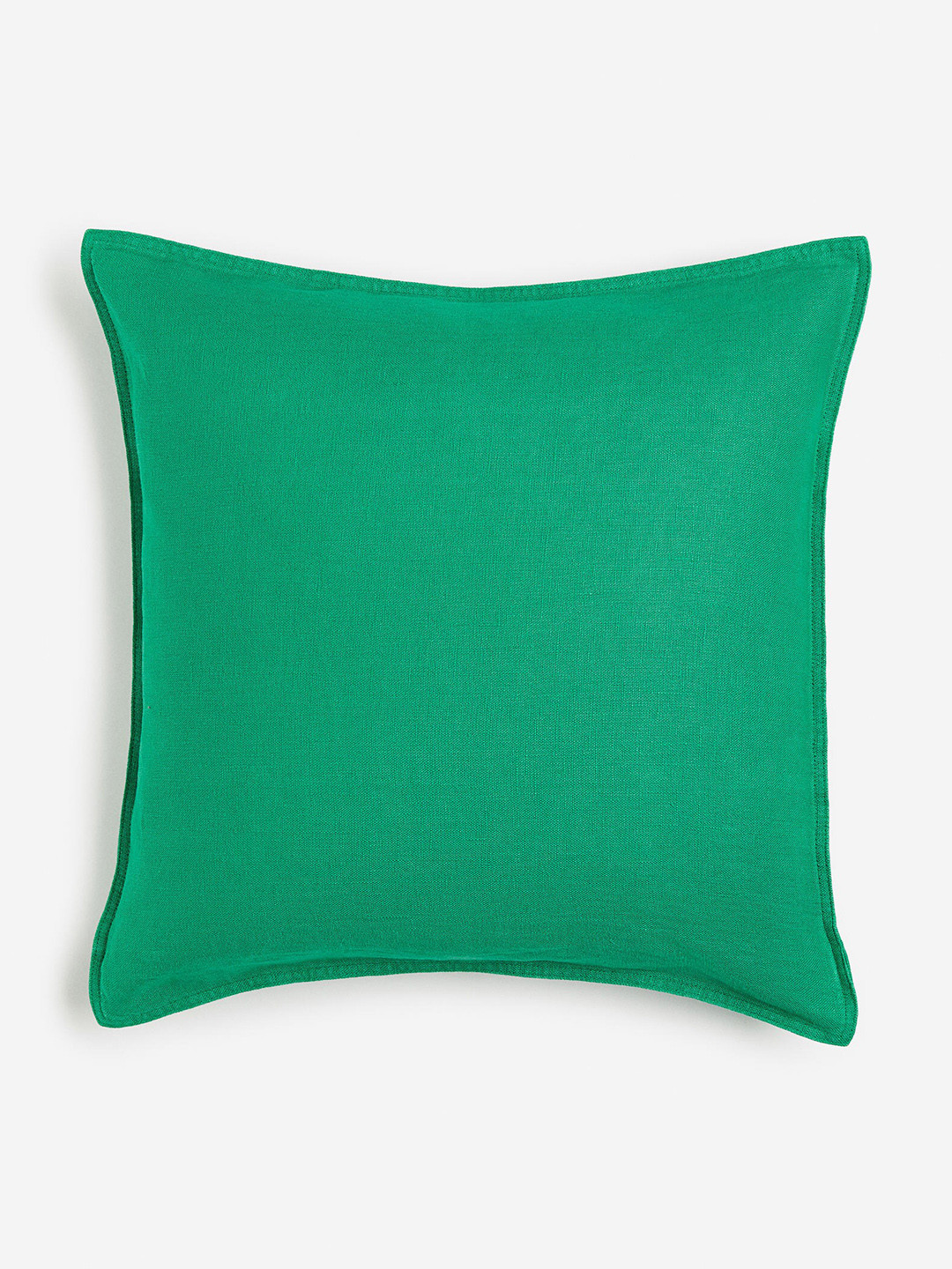H&M Green Washed Linen Cushion Cover