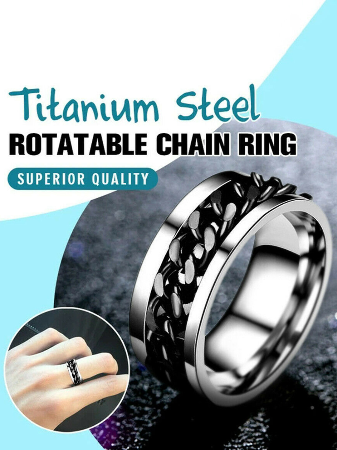 MEENAZ Unisex Silver Plated Pack of 3 Rings