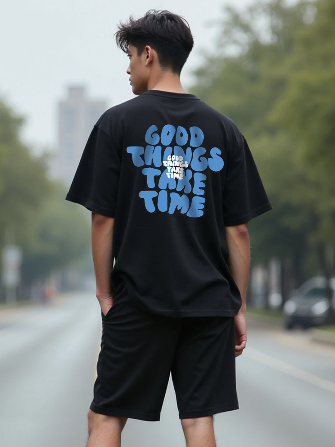 Mad Over Print Printed Cotton T-Shirts & Shorts Co-ords Set