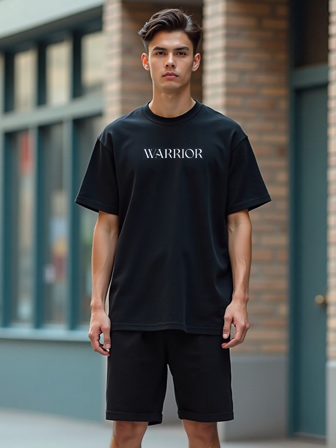 Mad Over Print Printed Cotton T-Shirts & Shorts Co-Ords Set