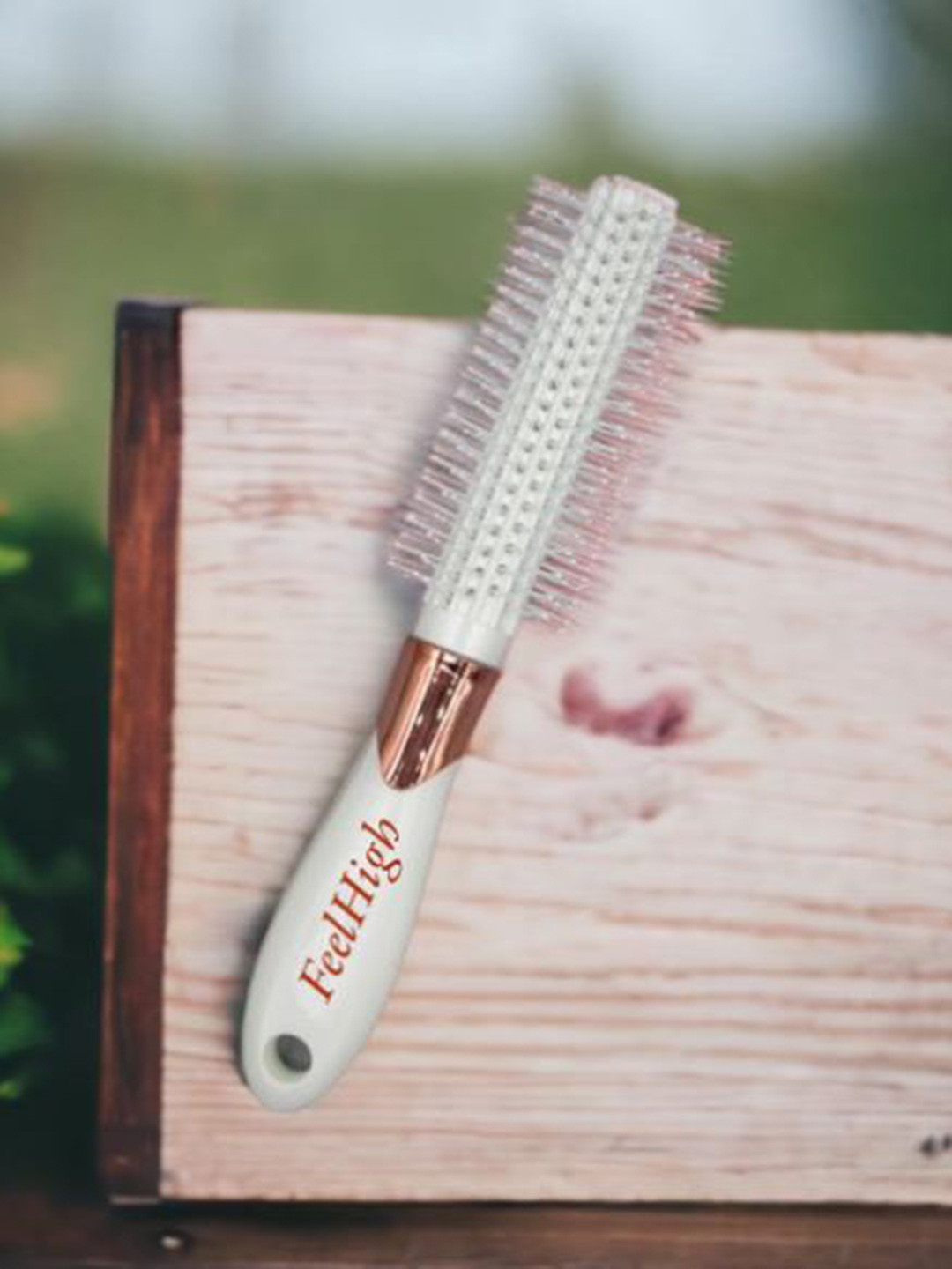 FEELHIGH Professional Blow Dry Round Hair Brush - White