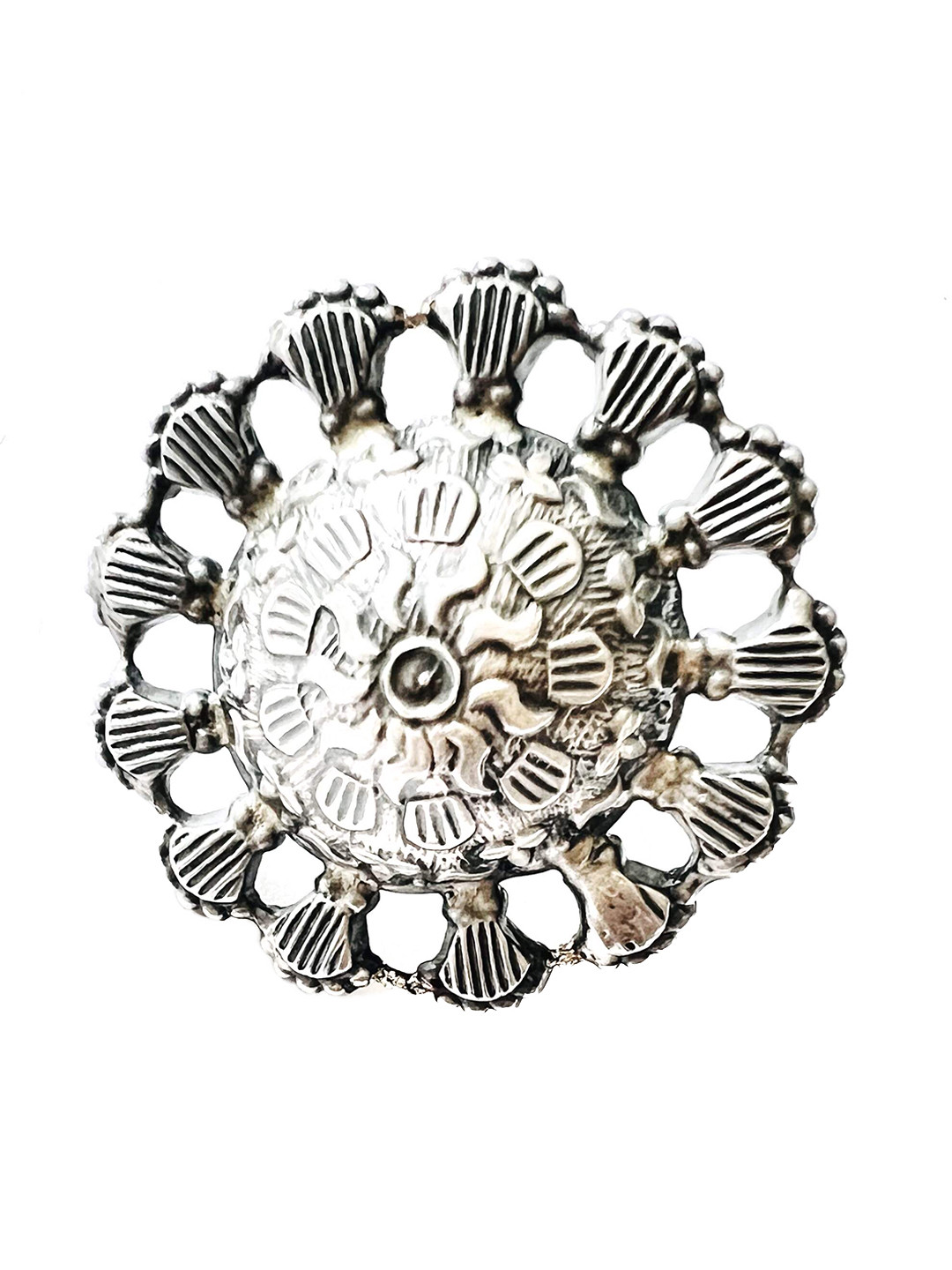 Arte Jewels 925 Oxidised Silver Ring
