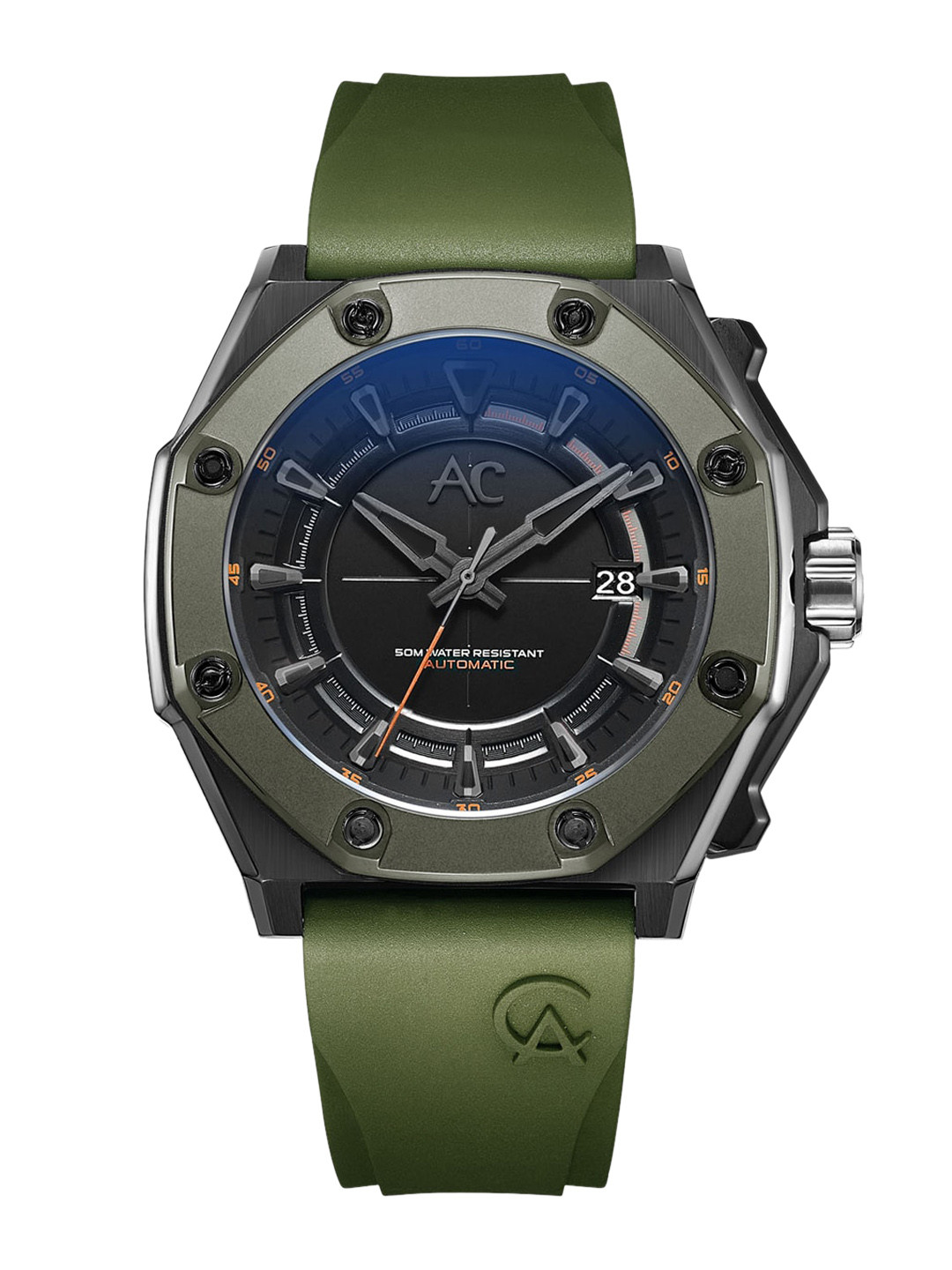 Alexandre Christie Men Analogue Automatic Motion Powered Watch 9601MAREPBAGN