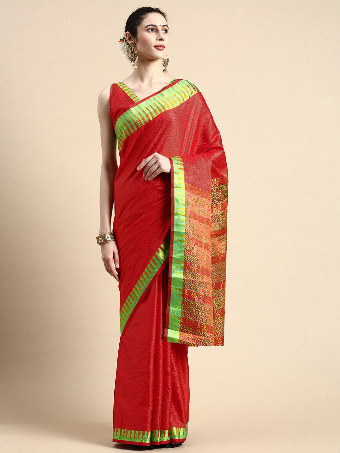 VAIRAGEE Woven Design Celebrity Saree