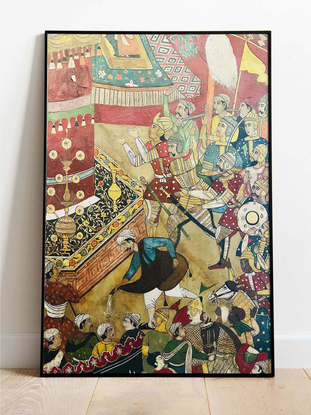 INDIAN CLASSIC ART Lord Krishna Canvas Living Room Paintings Wall Art -19.69 x 30In