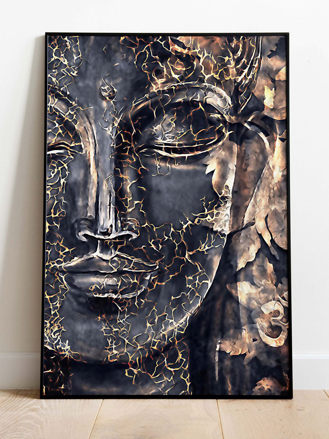 INDIAN CLASSIC ART Buddha Canvas Wall Rectangle Paintings Wall Art - 20 x 30In