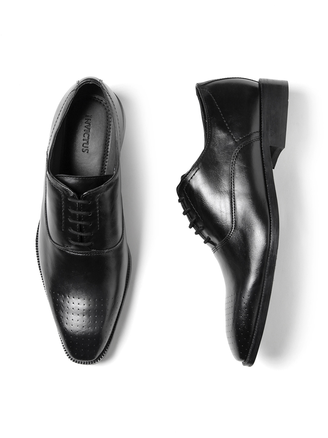 Buy INVICTUS Men Black Formal Oxfords 