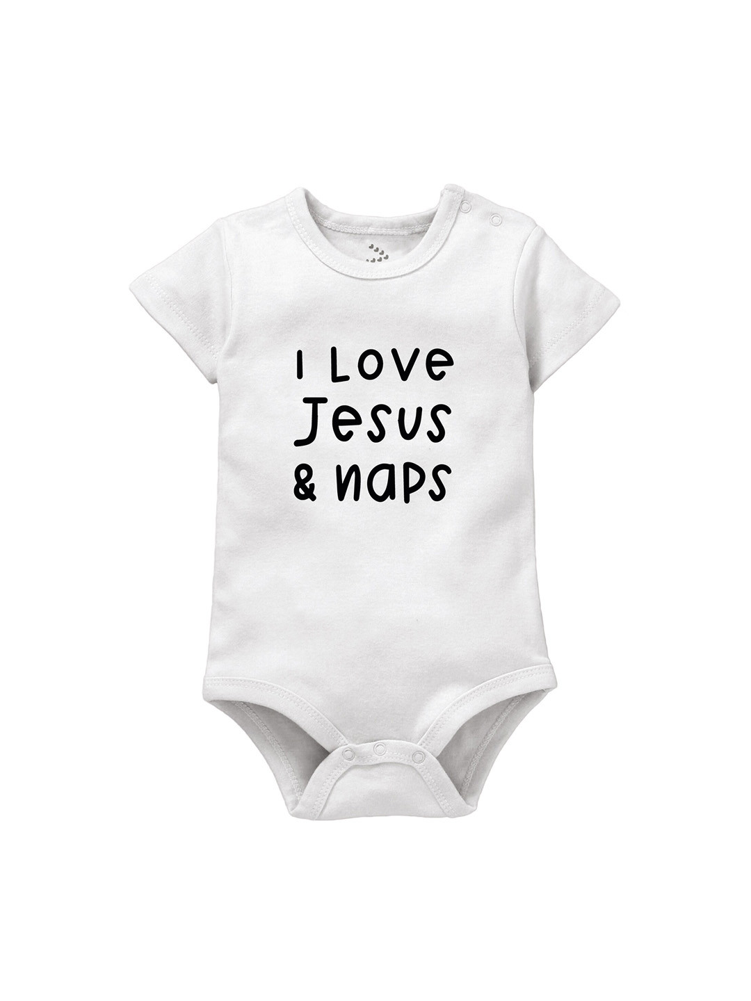 Zeezeezoo Infants Jesus Naps Printed Pure Cotton Bodysuit
