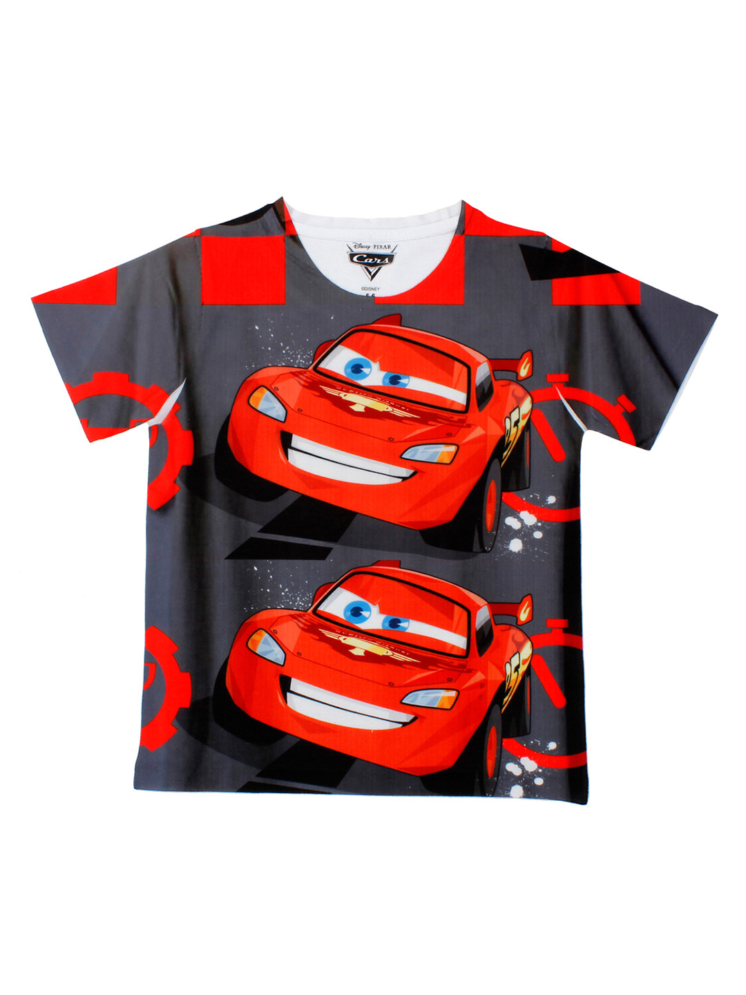 Disney by Wear Your Mind Boys Grey Printed Round Neck T-Shirt