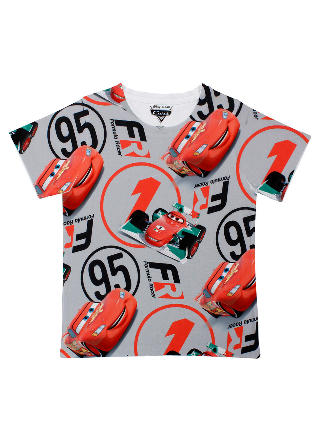 Disney by Wear Your Mind Boys Grey Printed Round Neck T-shirt
