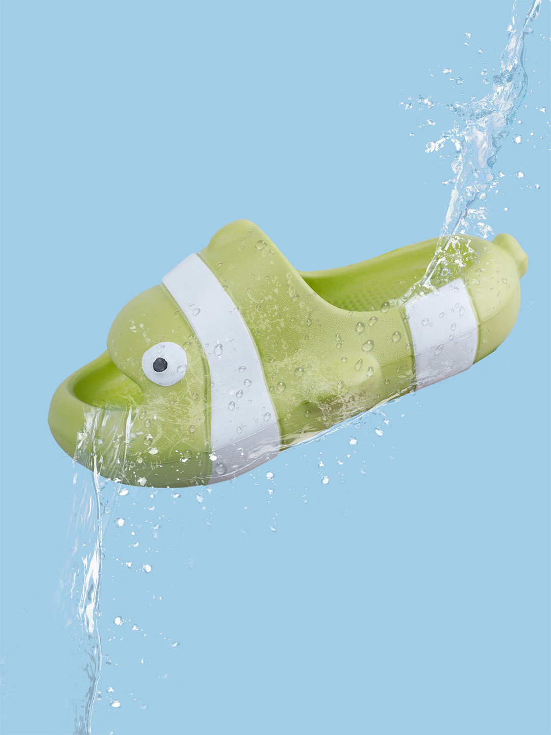 Baby Moo Kids Colourblocked Waterproof Anti-Skid Sliders