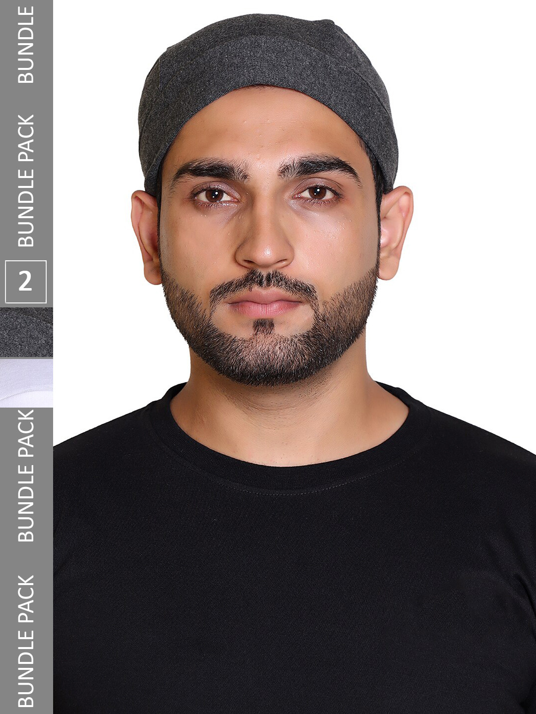 Gajraj Unisex Pack Of 2 Cotton Patka Skull Caps