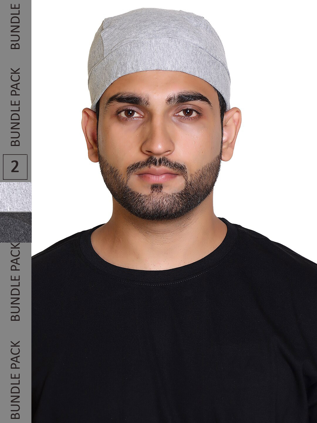 Gajraj Unisex Pack of 2 Cotton Skull Caps