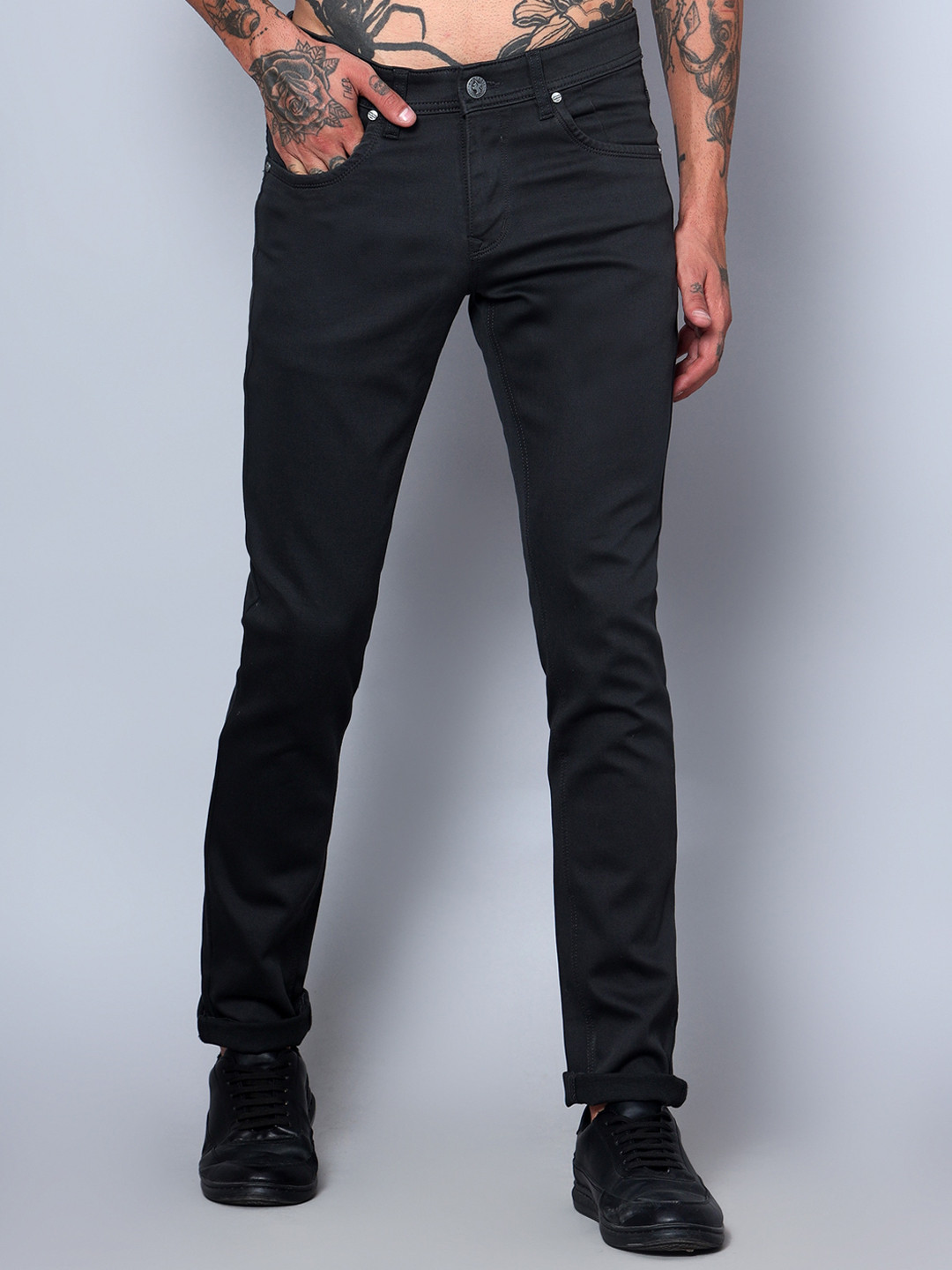 Cantabil Men Mid-Rise Comfort Cotton Trousers