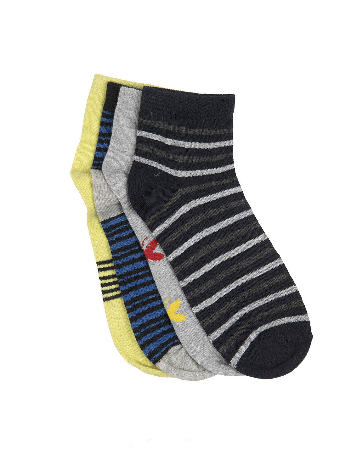 SWHF Set Of 4 Printed Cotton Ankle-Length Socks