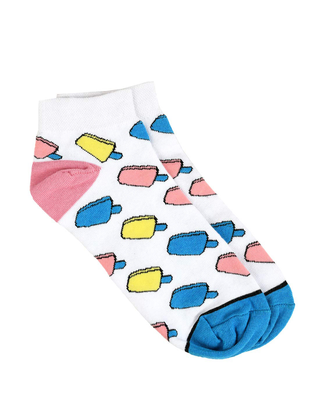 SWHF Patterned Cotton Ankle-Length Socks