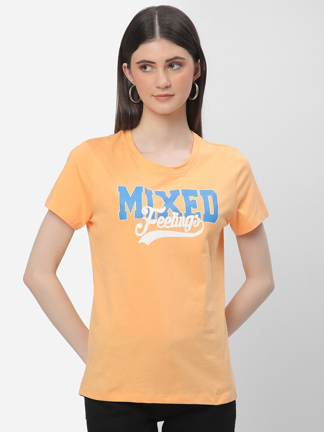 R&B Typography Print Cotton T-Shirt