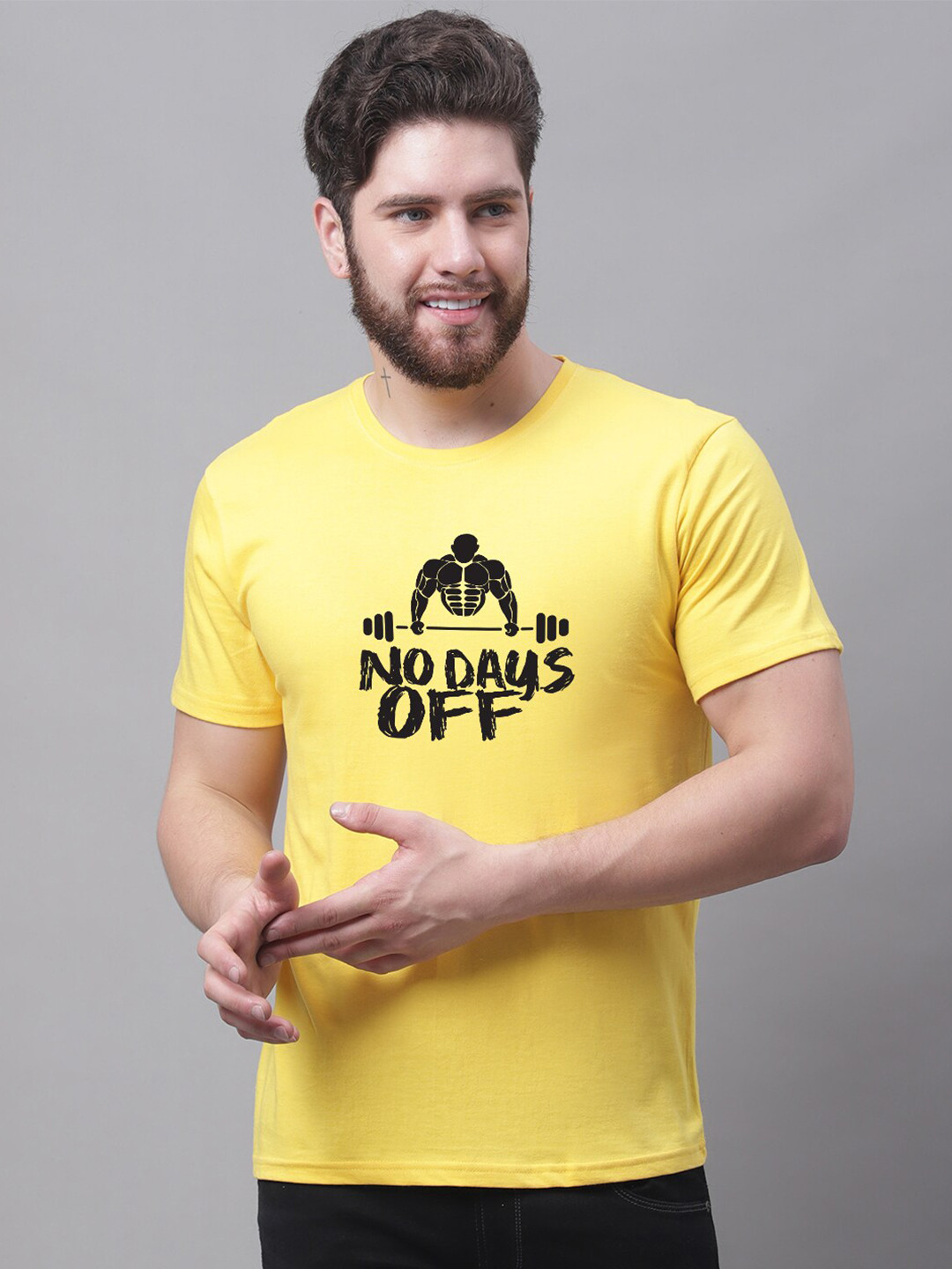 Friskers No Days Off Printed Short Sleeves Cotton T-shirt