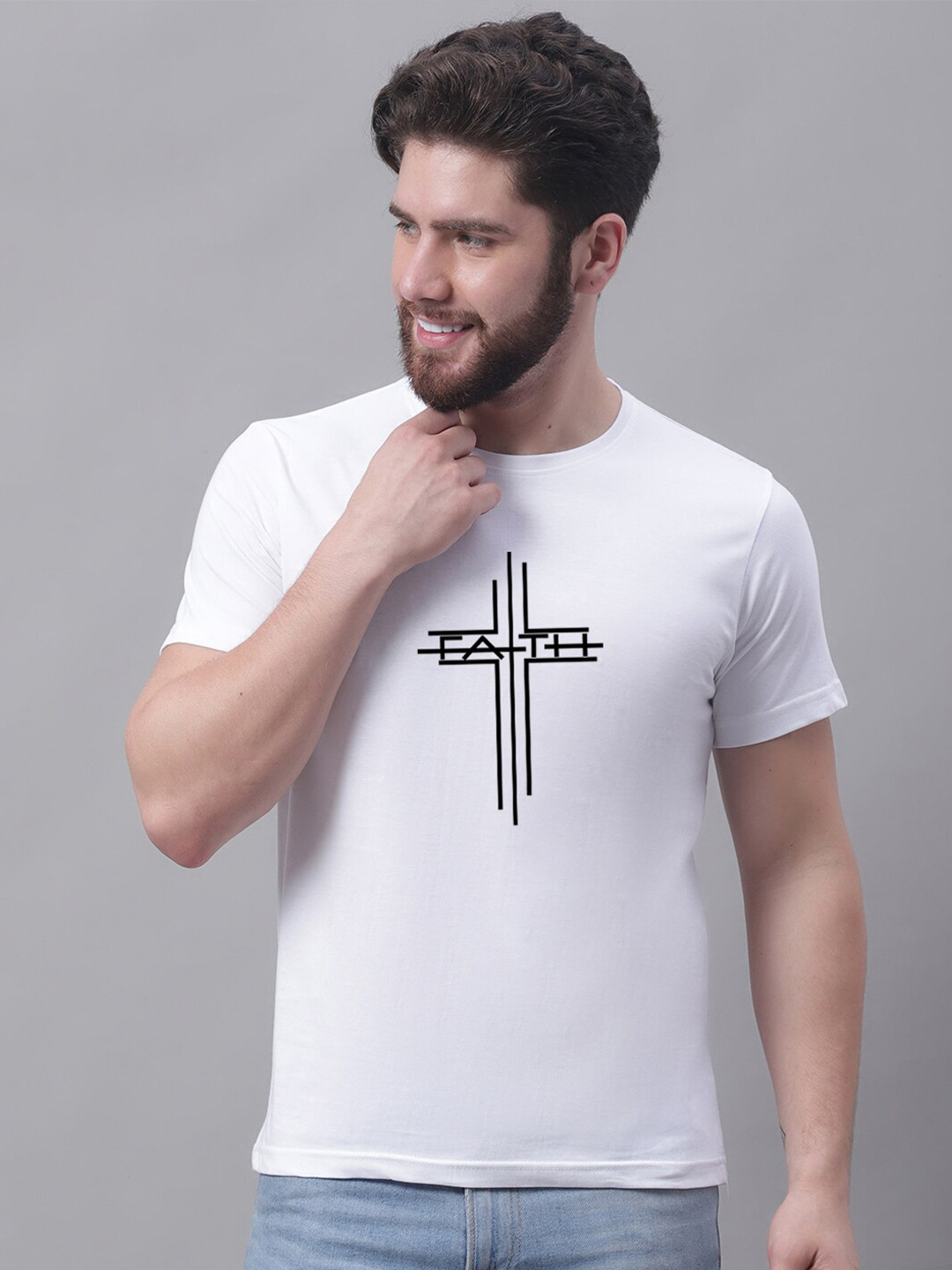 Friskers Faith Printed Short Sleeves Cotton T-shirt