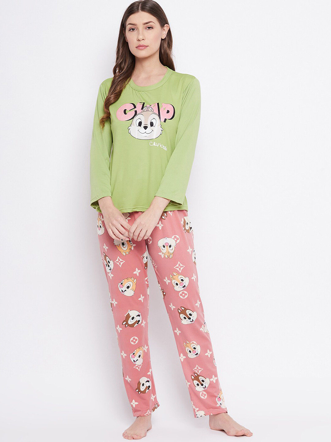 Camey Printed T-Shirt & Pyjama Night Suit