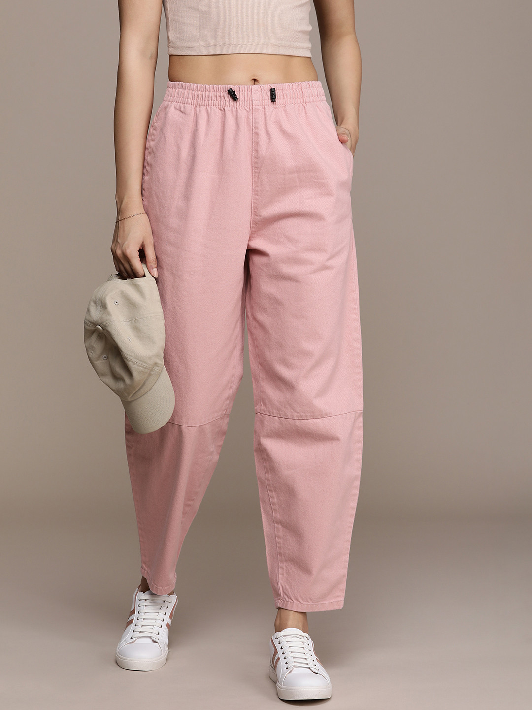 The Roadster Life Co. Women Cotton Solid Trouser