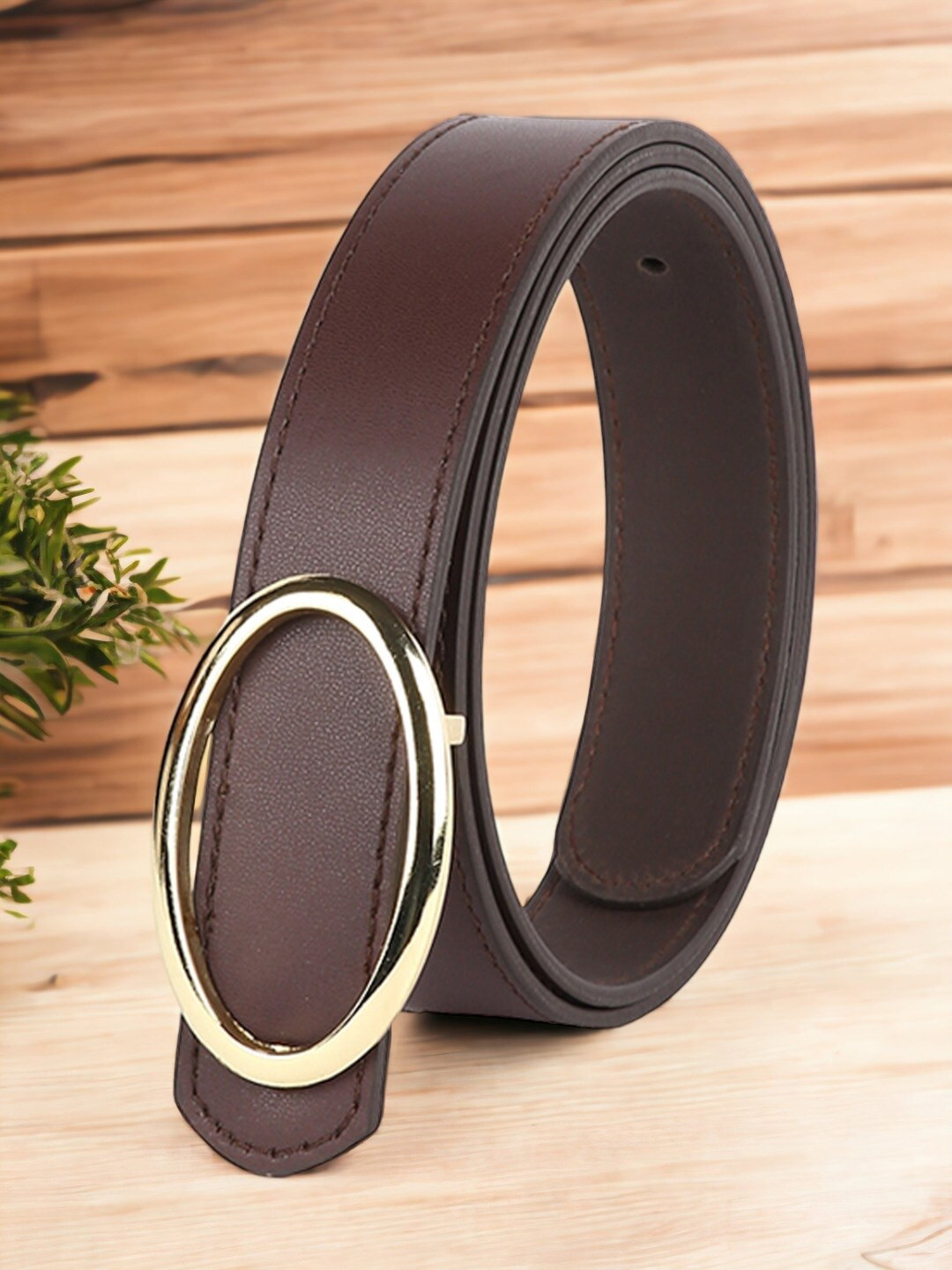 CRUSSET Women Belt with Push Pin Closure