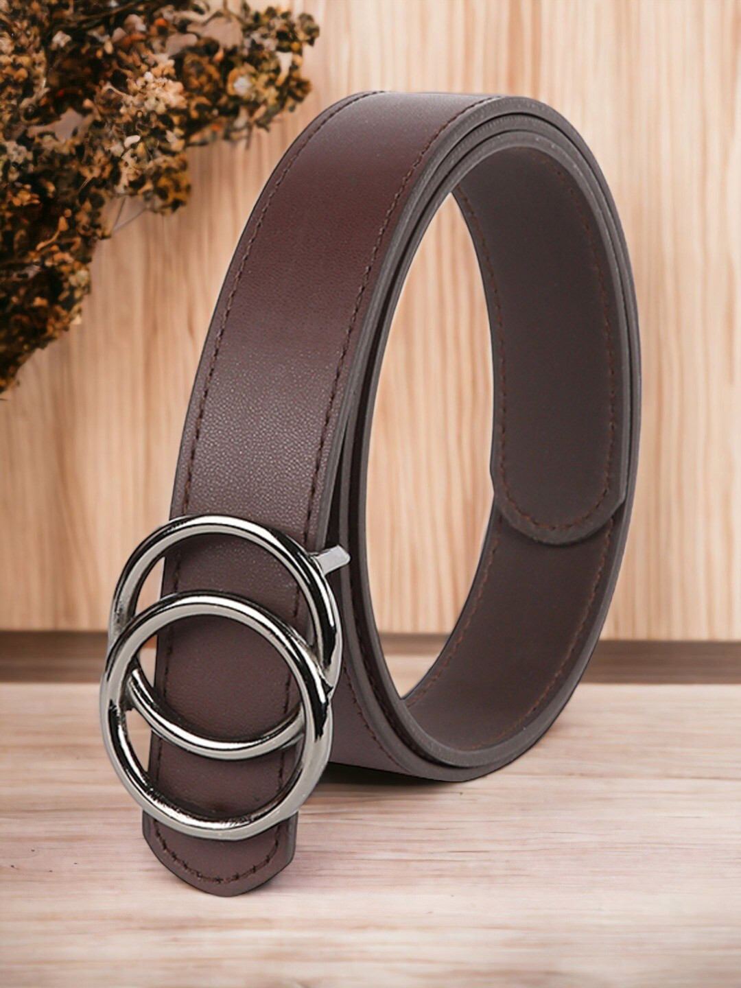 CRUSSET Women Belt with Push Pin Closure