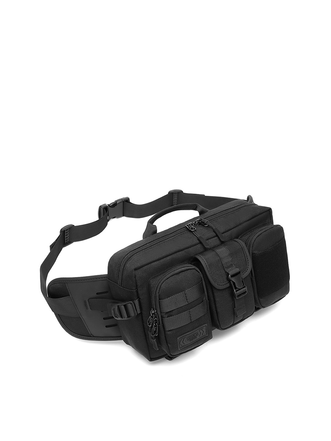 OZUKO XPLORE Range Black One Size Soft Waist Bag