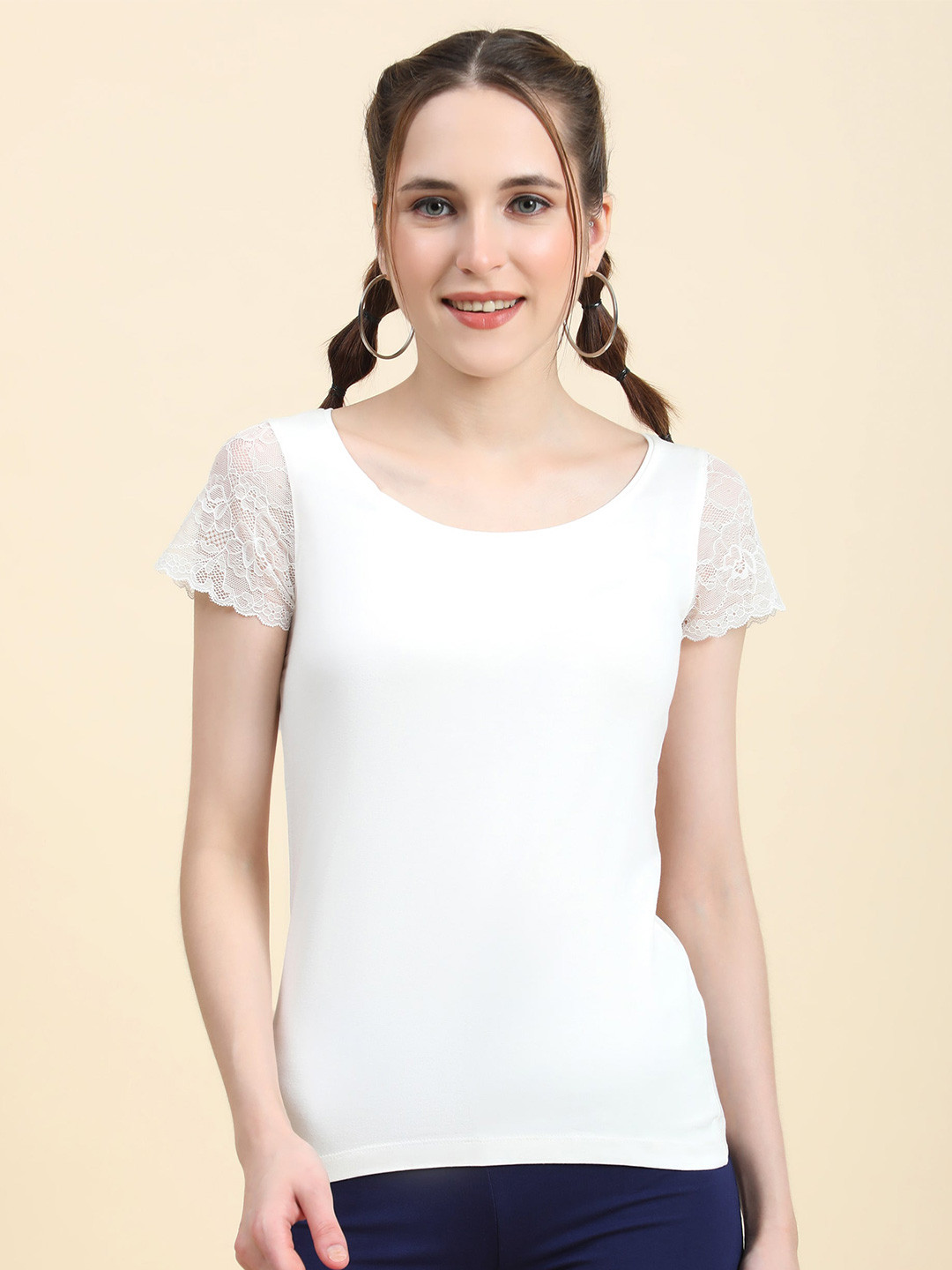 Outflits Fitted Lace Top