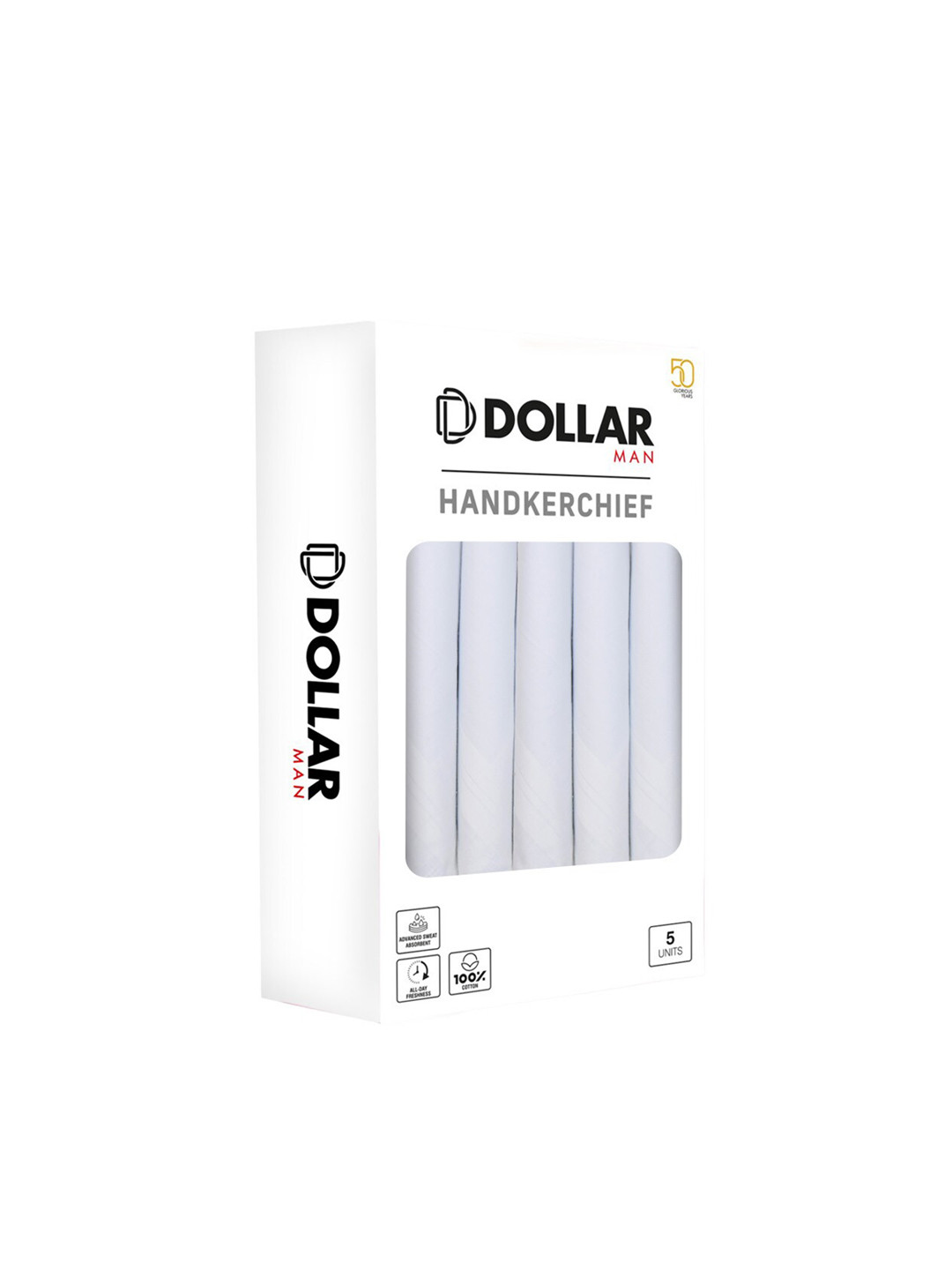 Dollar Socks Men Pack Of 5 Assorted Handkerchiefs